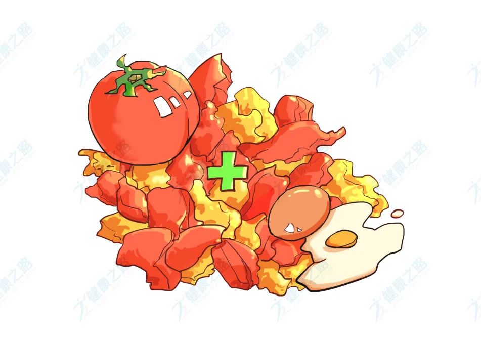 番茄蛋汤卡通图片